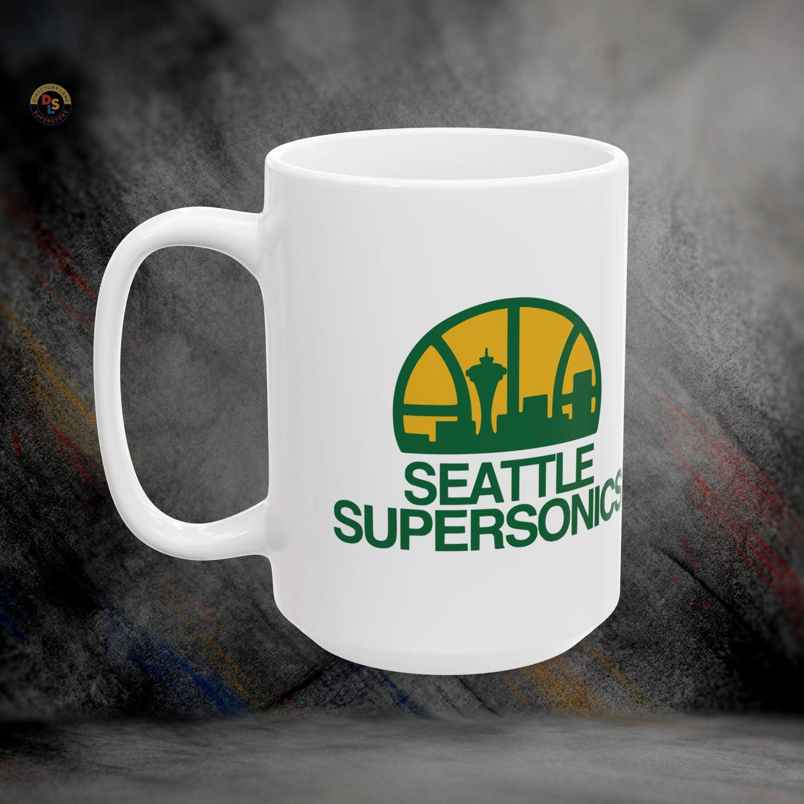 Seattle Supersonics Ceramic Mug | 11 oz or 15 oz Seattle Supersonics Ceramic Mug | 11 oz or 15 oz