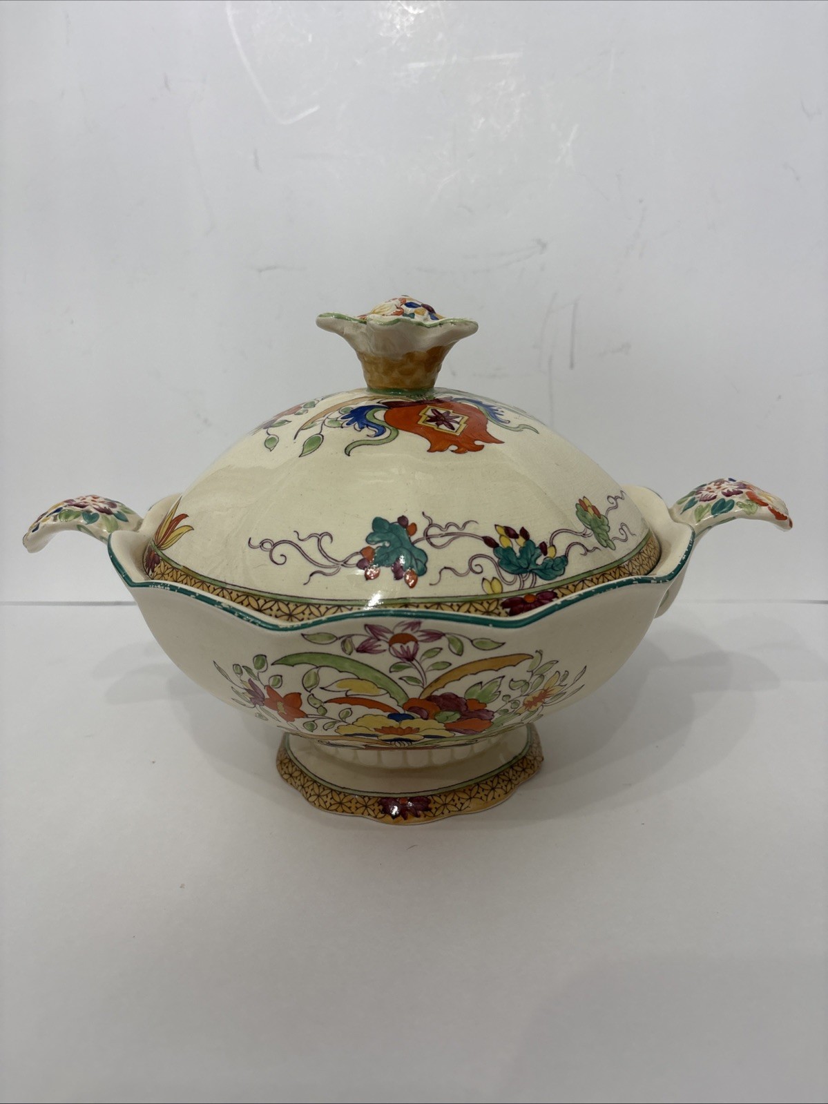 Antique Mason's Patent Ironstone China Tureen. Made In England