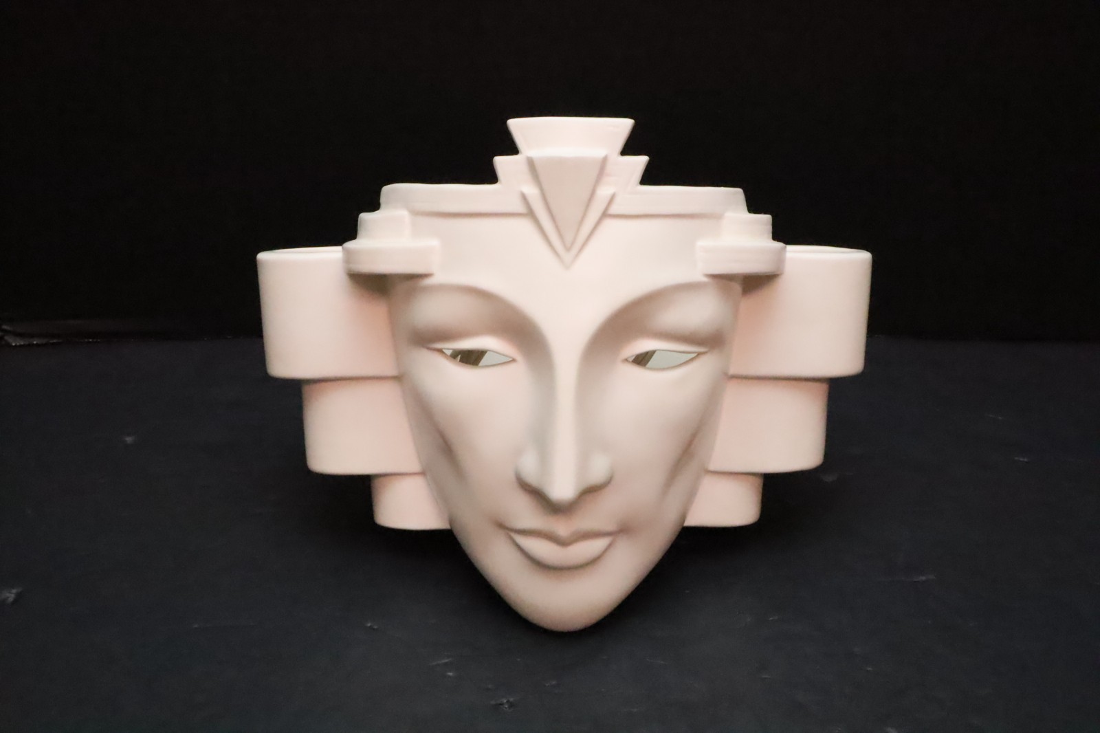Vtg Vandor Pelzman Art Deco Style Face Lamp Wall Sconce Light Fixture Figural