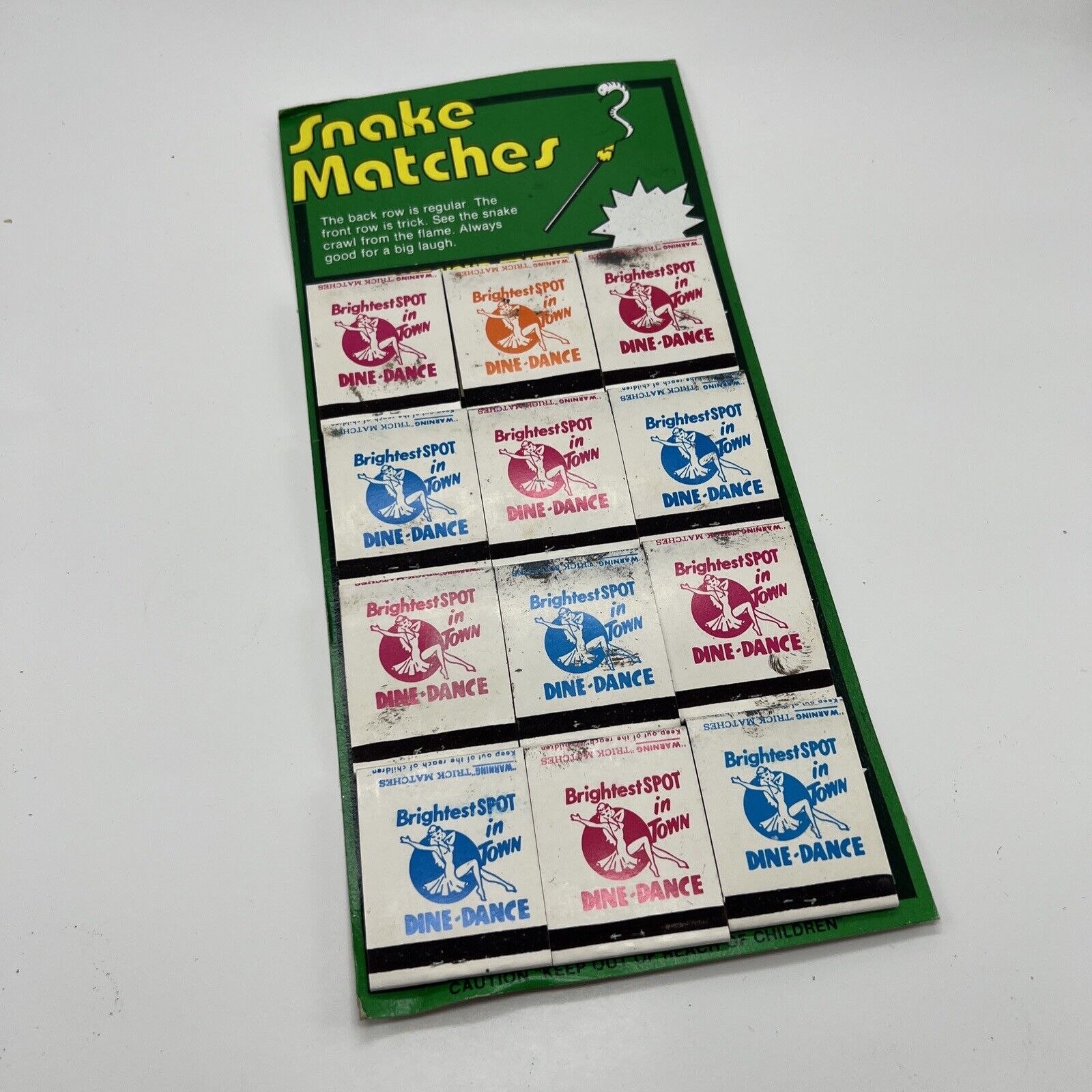 Vintage SNAKE Matches - Store Display - Novelty Item / Trick Matches