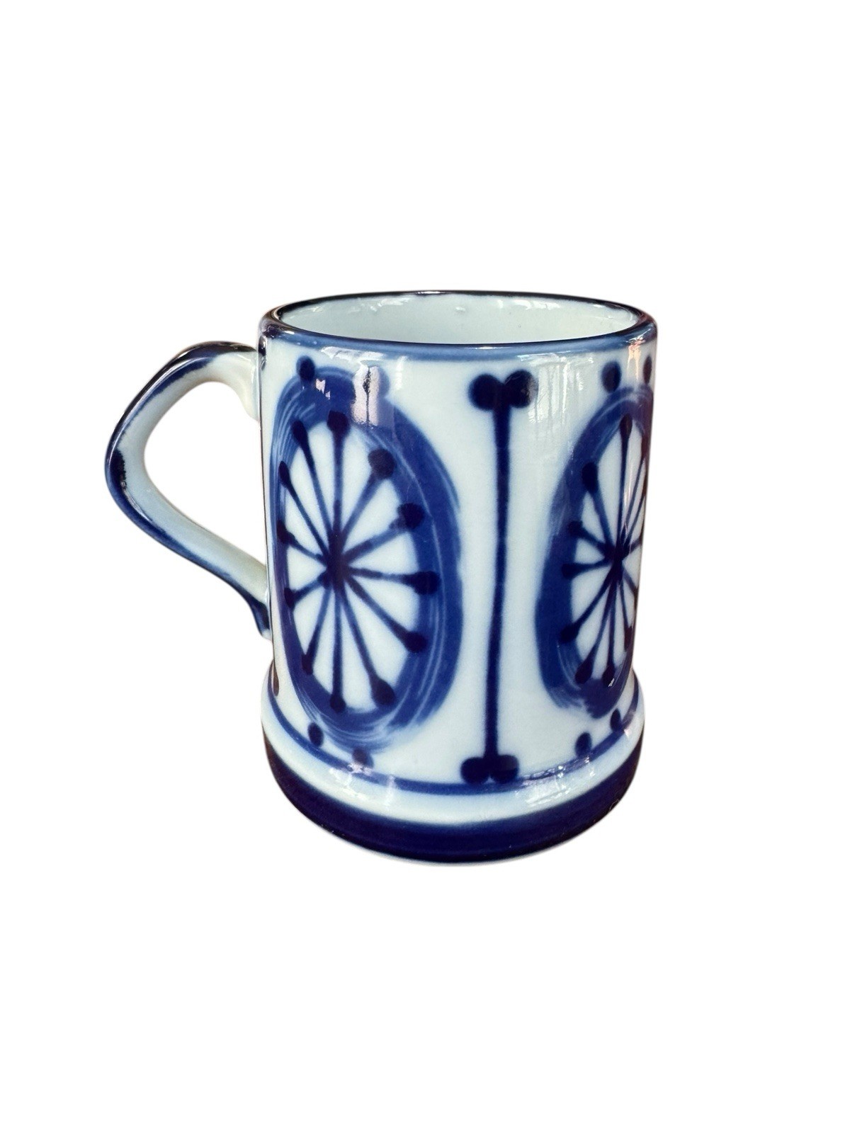 Vintage Nordic C.J. Peterson Colbalt Blue Hand Painted Coffee Tea Mug Cup
