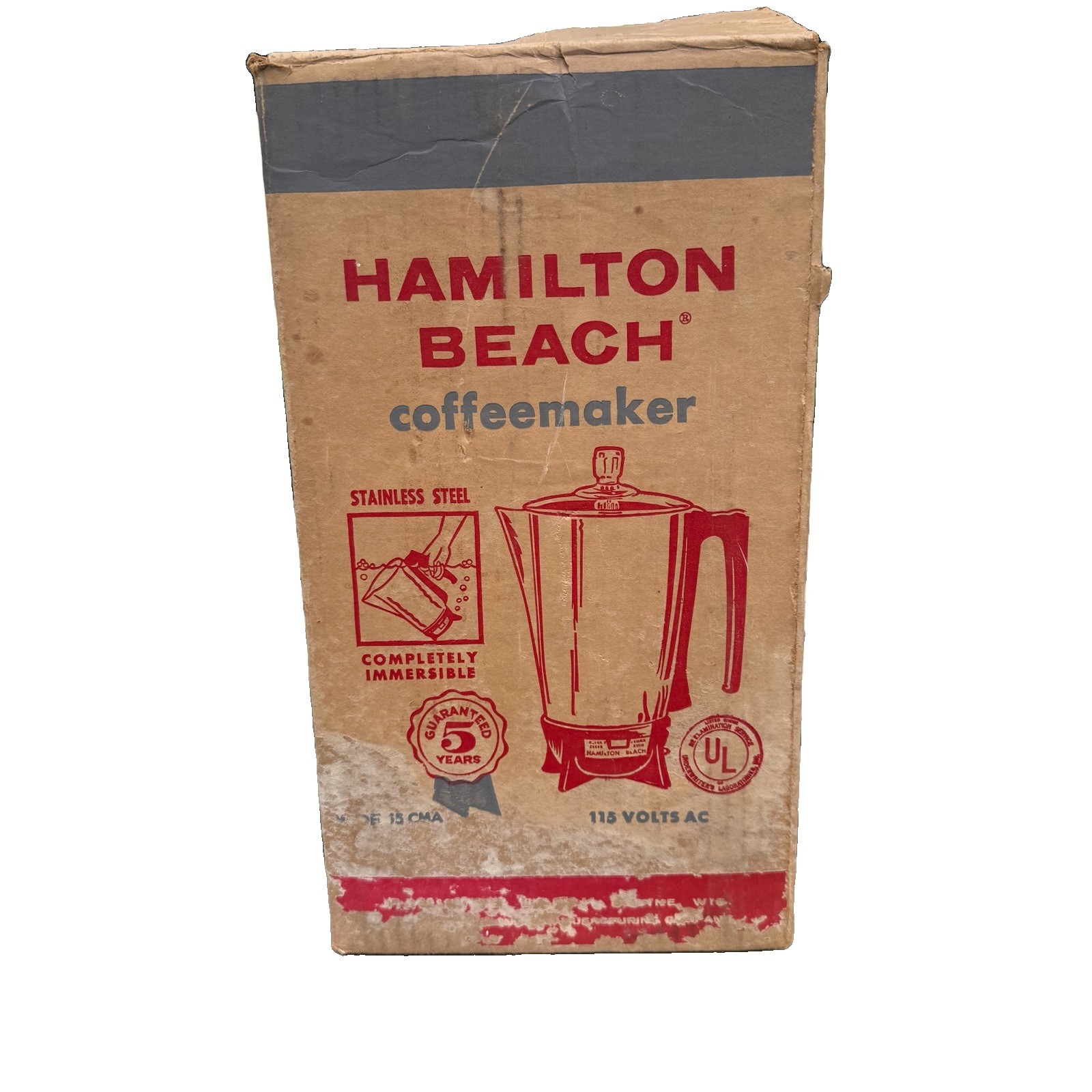 1968 Hamilton Beach 15 CMA Coffee Maker Percolator NOS Unused Original Box