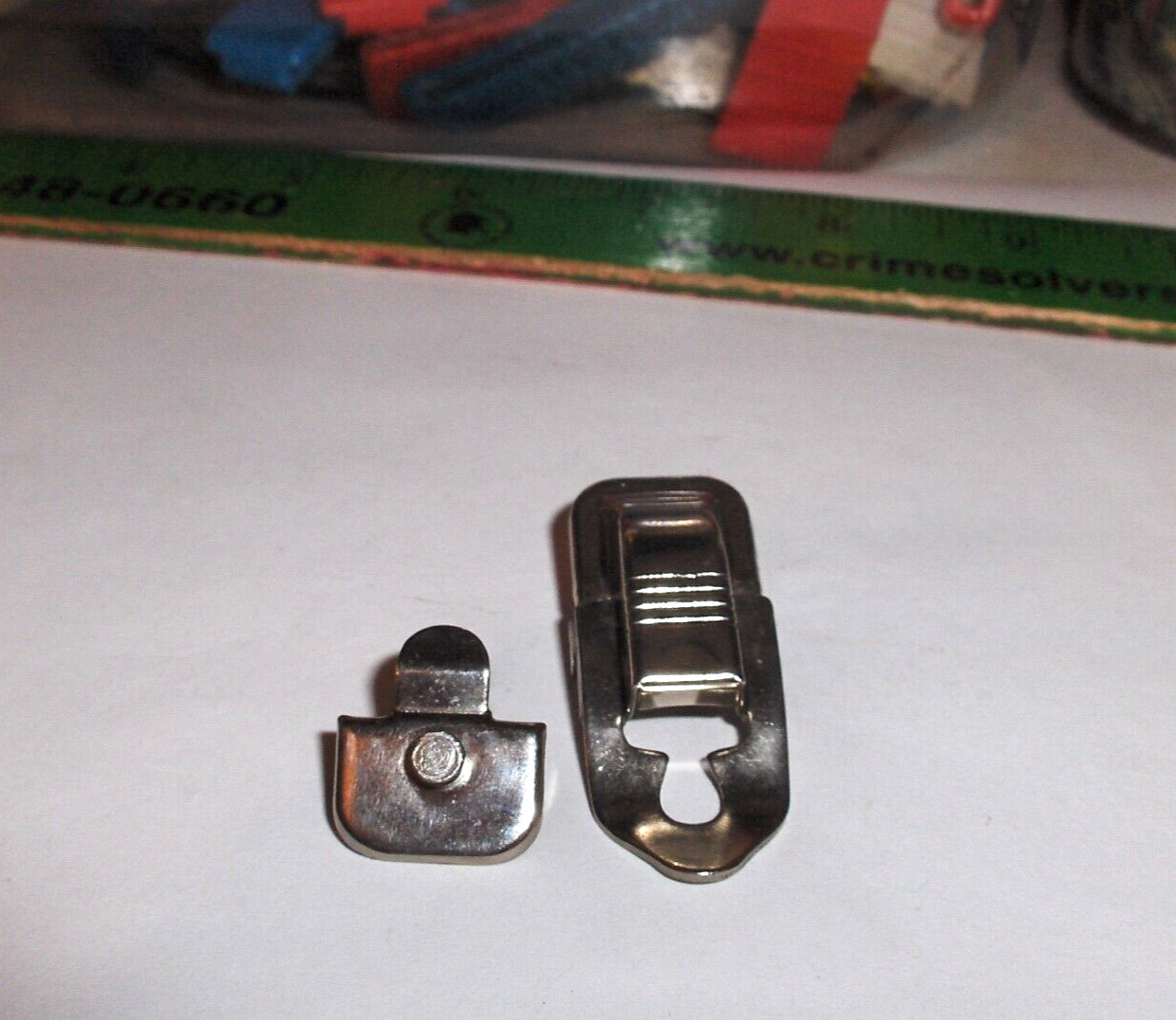 Vintage Early 1950s Aladdin Brand-2 Piece Hardware Closure Latch Set- NICE COND Vintage Early 1950s Aladdin Brand-2 Piece Hardware Closure Latch Set- NICE COND
