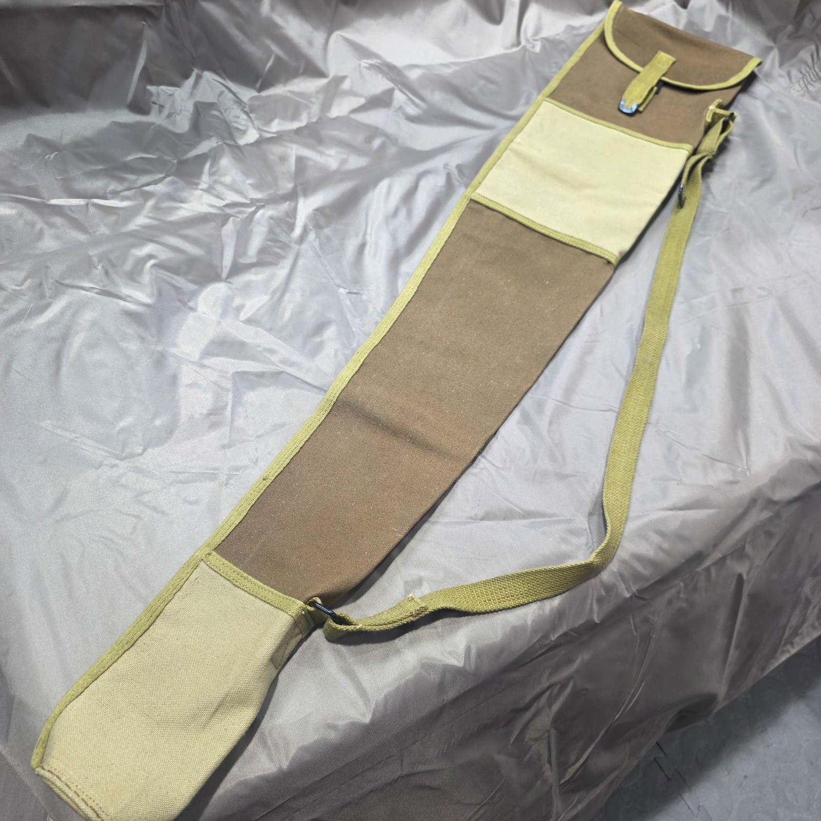 Vintage Model 1903 Rifle Bag 1918 JQMD Canvas Scabbard Khaki Military Style Vintage Model 1903 Rifle Bag 1918 JQMD Canvas Scabbard Khaki Military Style