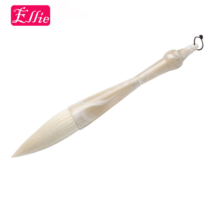1PC Chinese Calligraphy Brush Writing Marble Handle Art Brush Goat Hair XX-Large