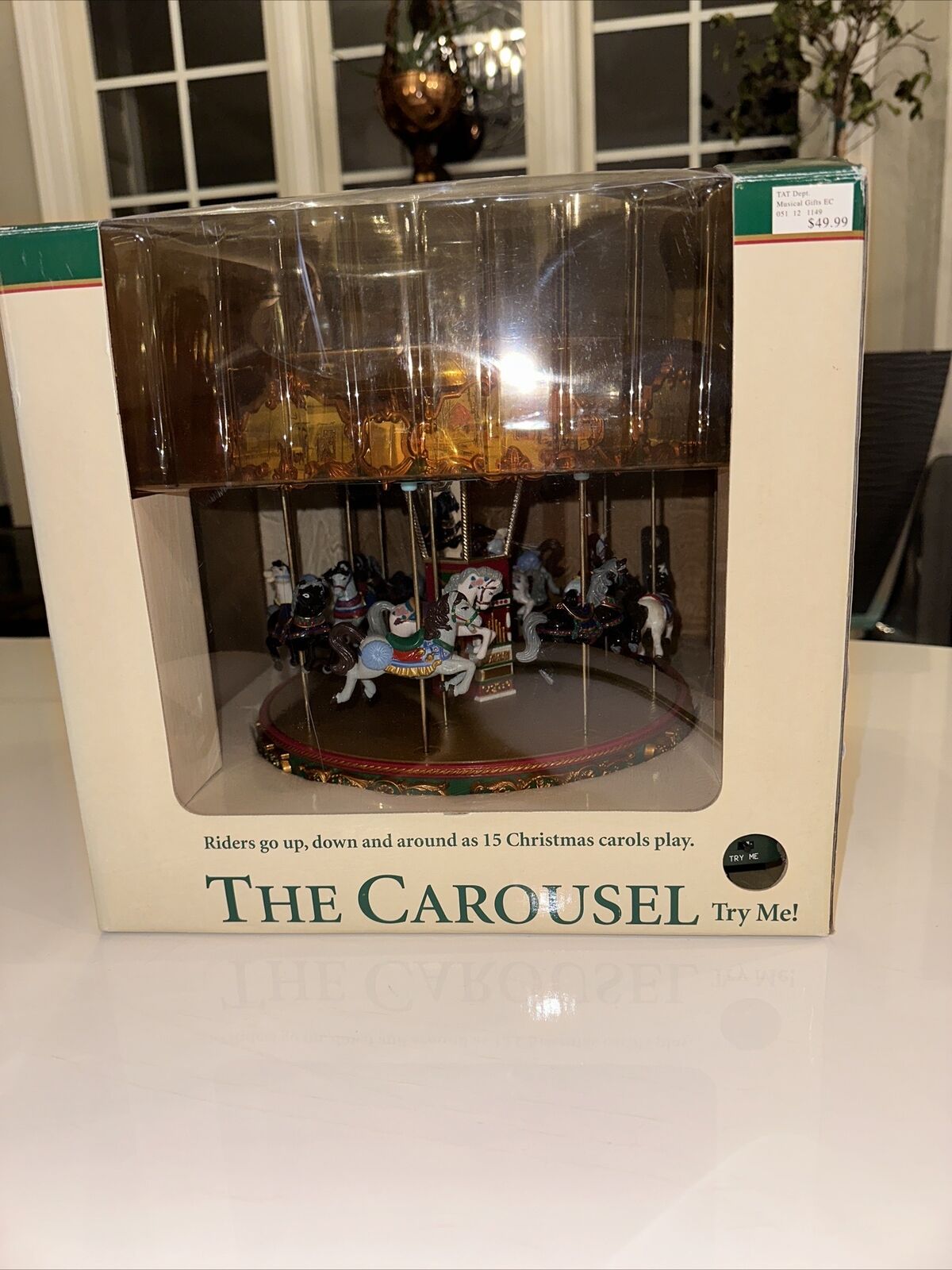 Vtg The Carousel, Music and Motion, Classics by Mr Christmas 2003