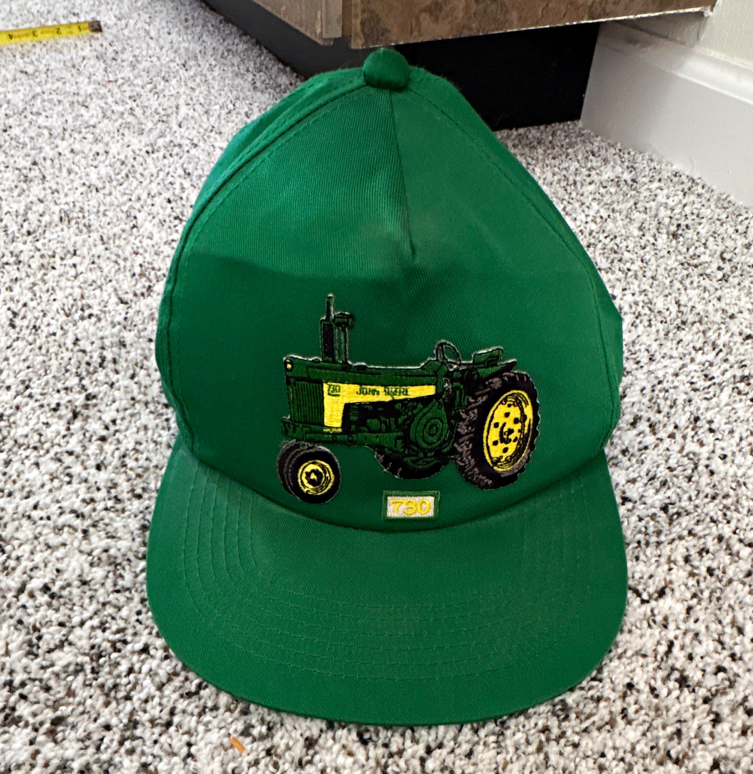 Vintage John Deere 730 KUDZU SnapBack Hat Green 