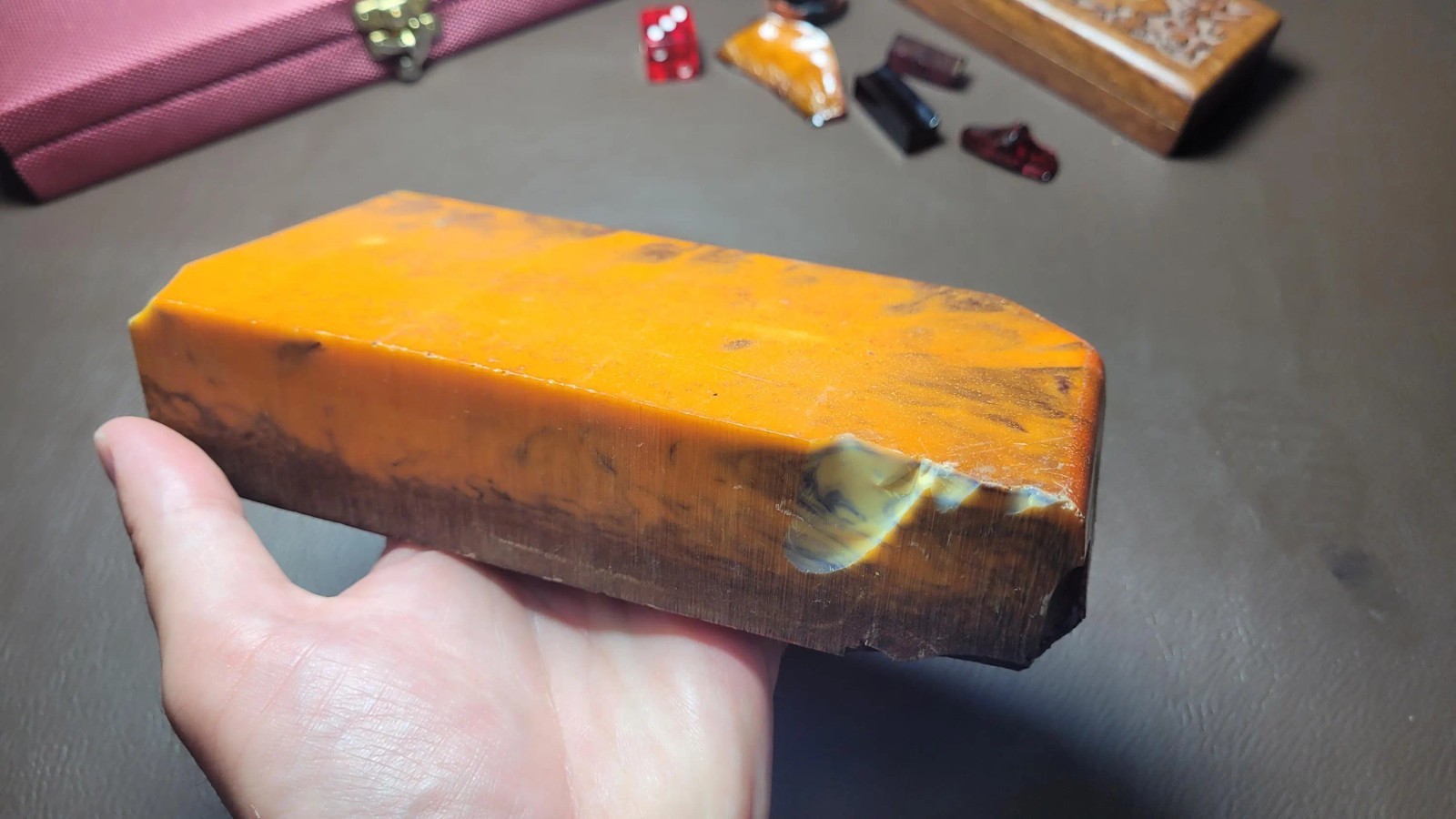 Original Amber Bakelite block for Making Prayer Beads, Rosary, مسبحة الصلاة