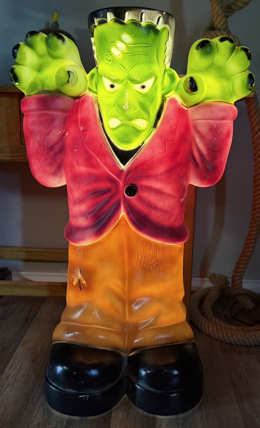 VTG Frankenstein Monster Halloween Blow Mold 36\