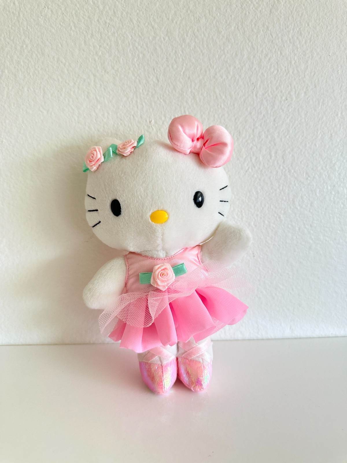 Vintage Hello Kitty Sanrio Ballerina NAKAJIMA PINK Plush Rare Inch Plush 2002