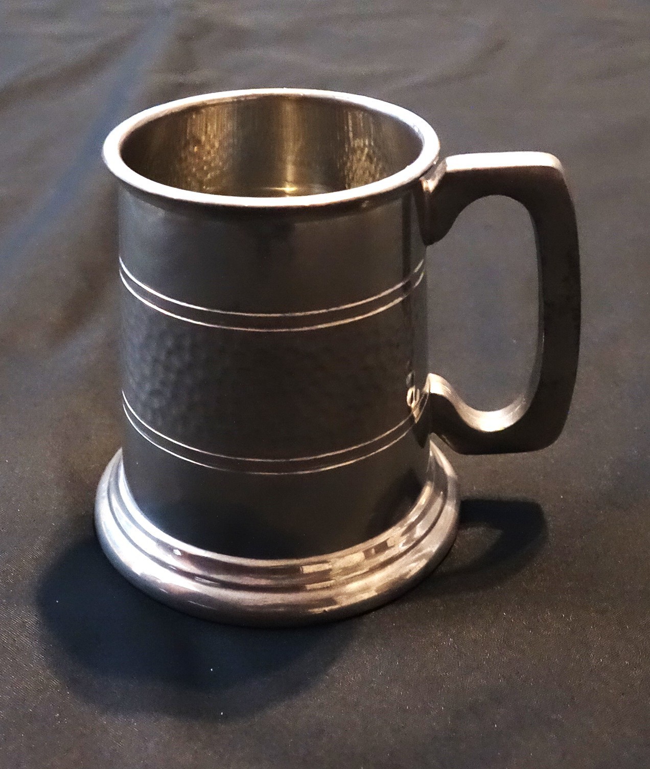 Vintage 1970\'s Australian Kirra Pewter Lead-Free Tankard Mug with Glass bottom