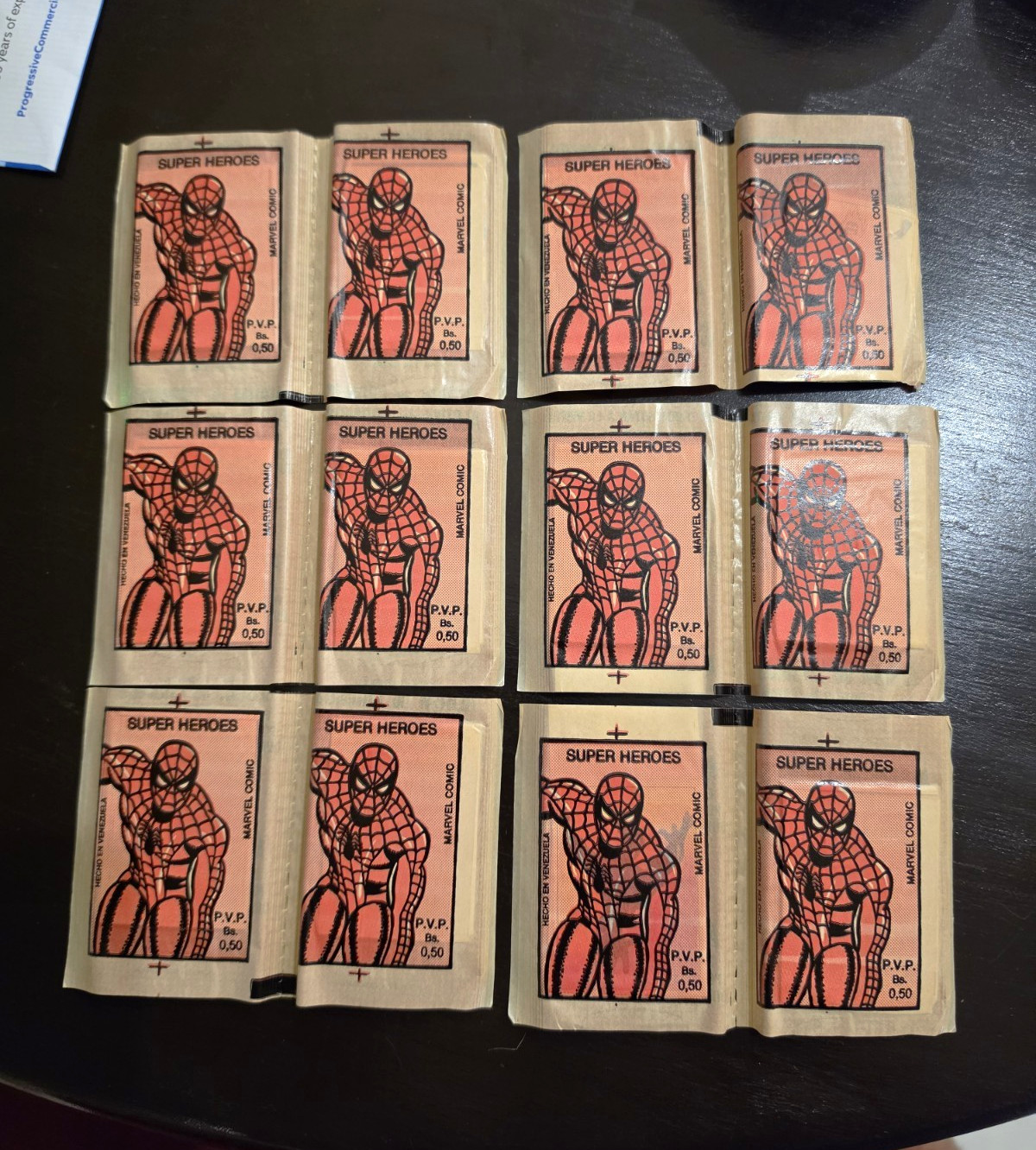 1980 Marvel Super Heroes Venezuela sticker packs Rare Pristine condition (6)