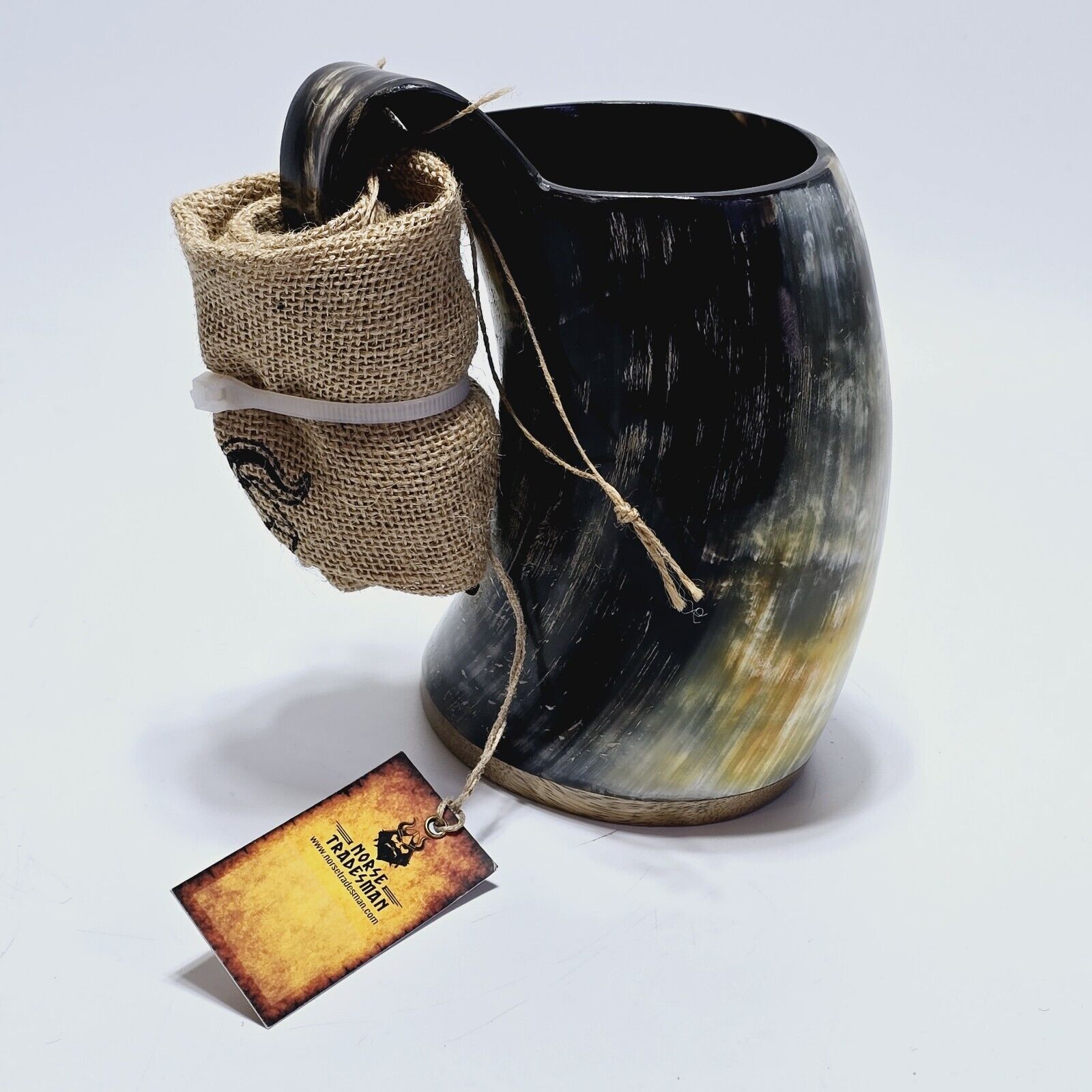 Norse Tradesman Viking Drinking Horn Mug 24oz Beer Mug