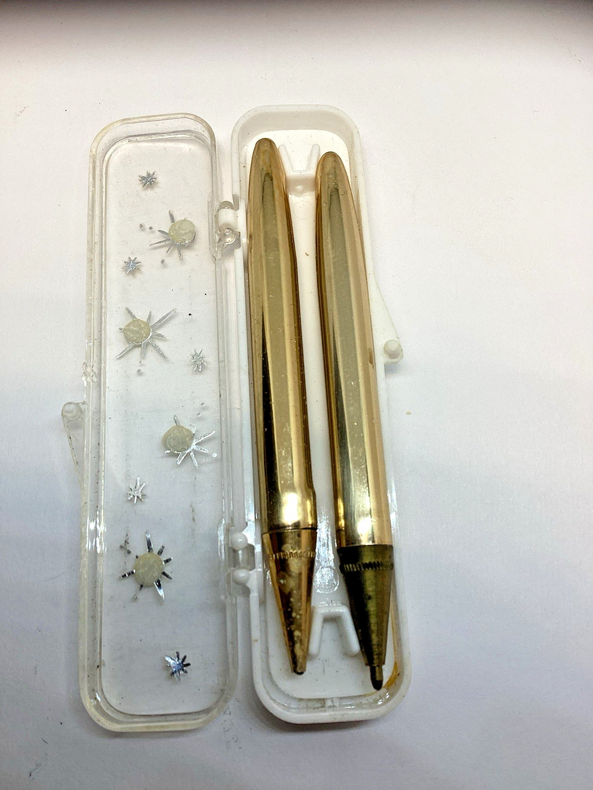 Mobil Dealer Convention 1962 Pen & Pencil Short Teacher\'s Set Gold Tone in Box