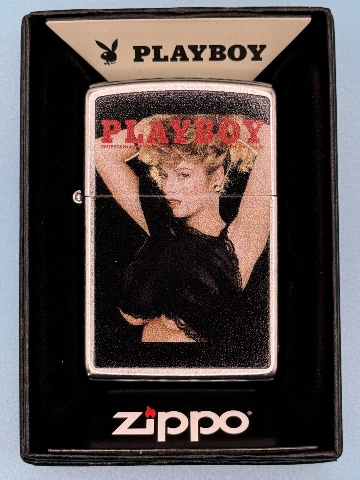 Playboy Magazine Cover Vintage June 1988 Zippo Lighter NEW In Box Rare Pinup