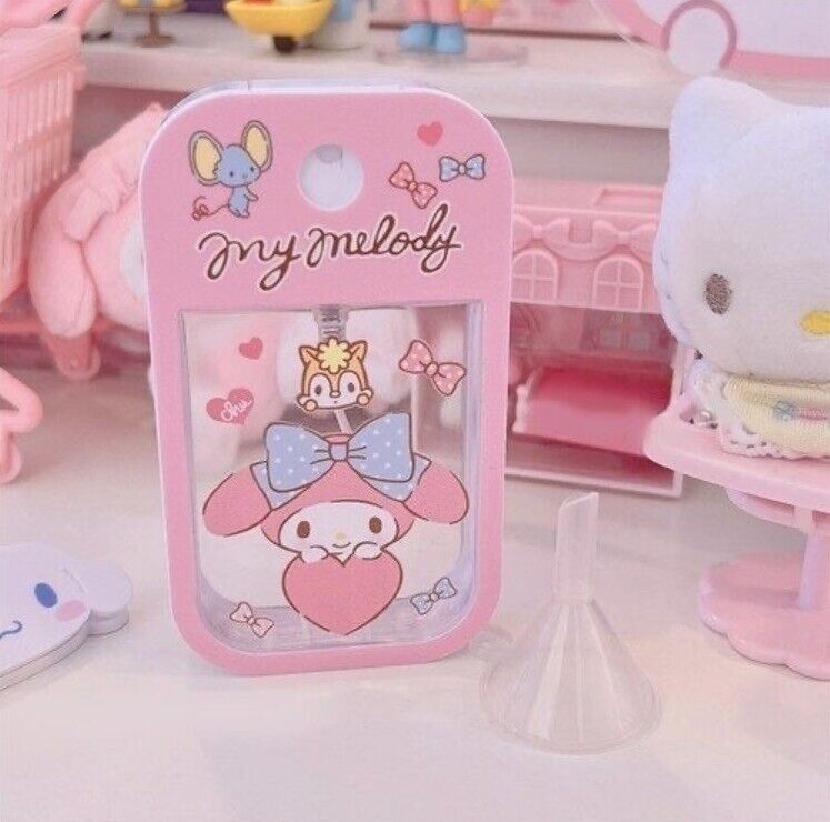 Sanrio Characters My Melody Perfume Mist Travel Spray Bottle with Mini Funnel