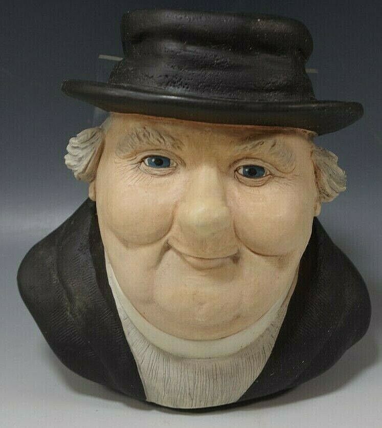 BOSSON 1995 THE PARSON ENGLAND CHALKWARE PADDY WALL PLAQUE HEAD NM CONDITION