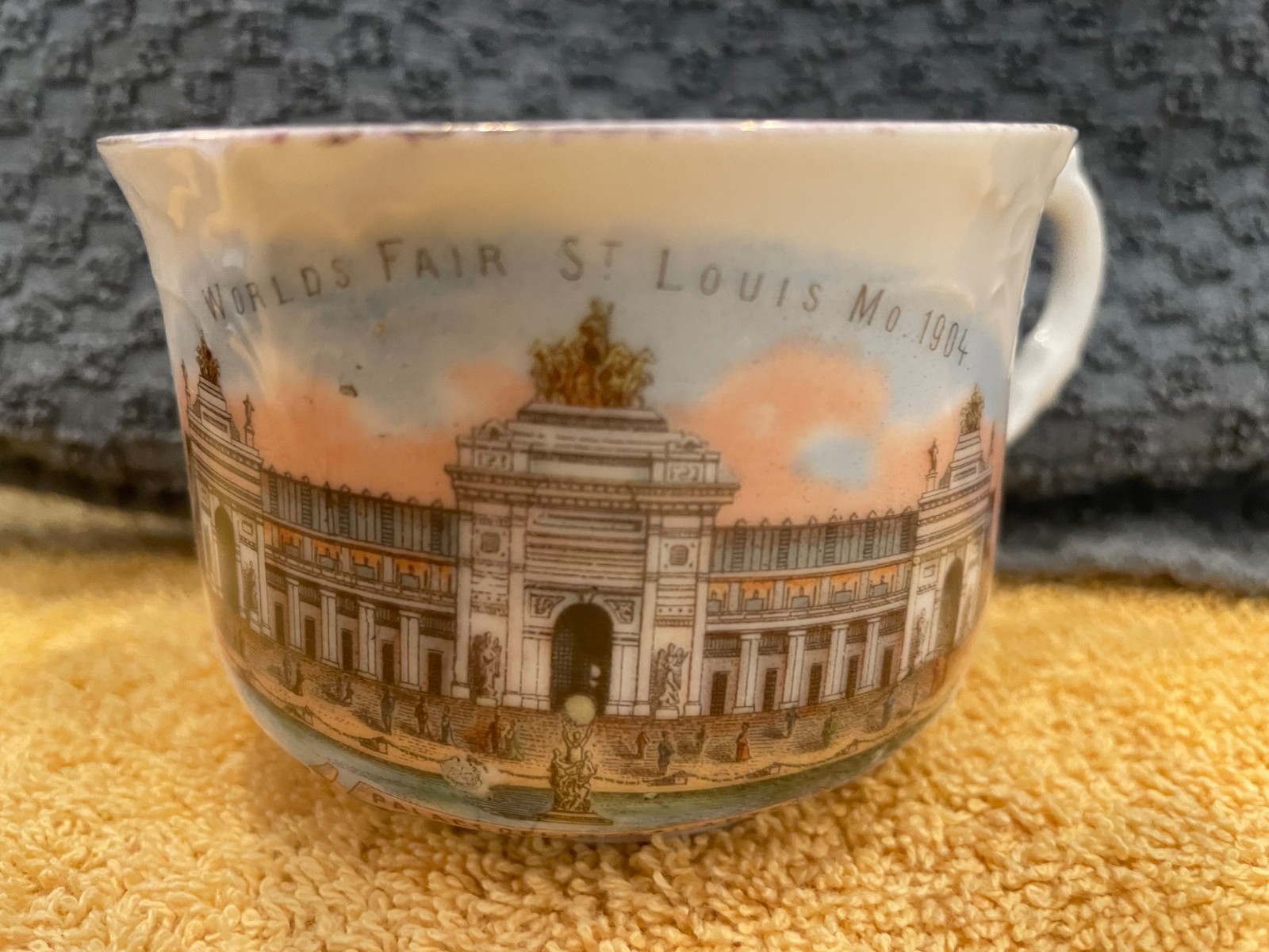1904 Worlds Fair Coffee Cup Palace of Liberal Arts