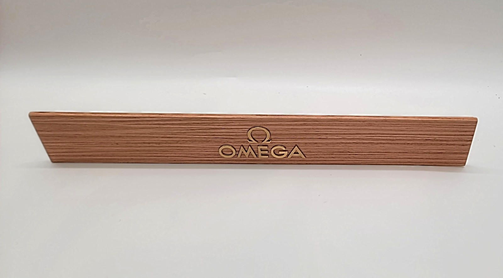 GENUINE OMEGA DEALER'S LARGE WOOD/METAL PLAQUE BRAND NEW