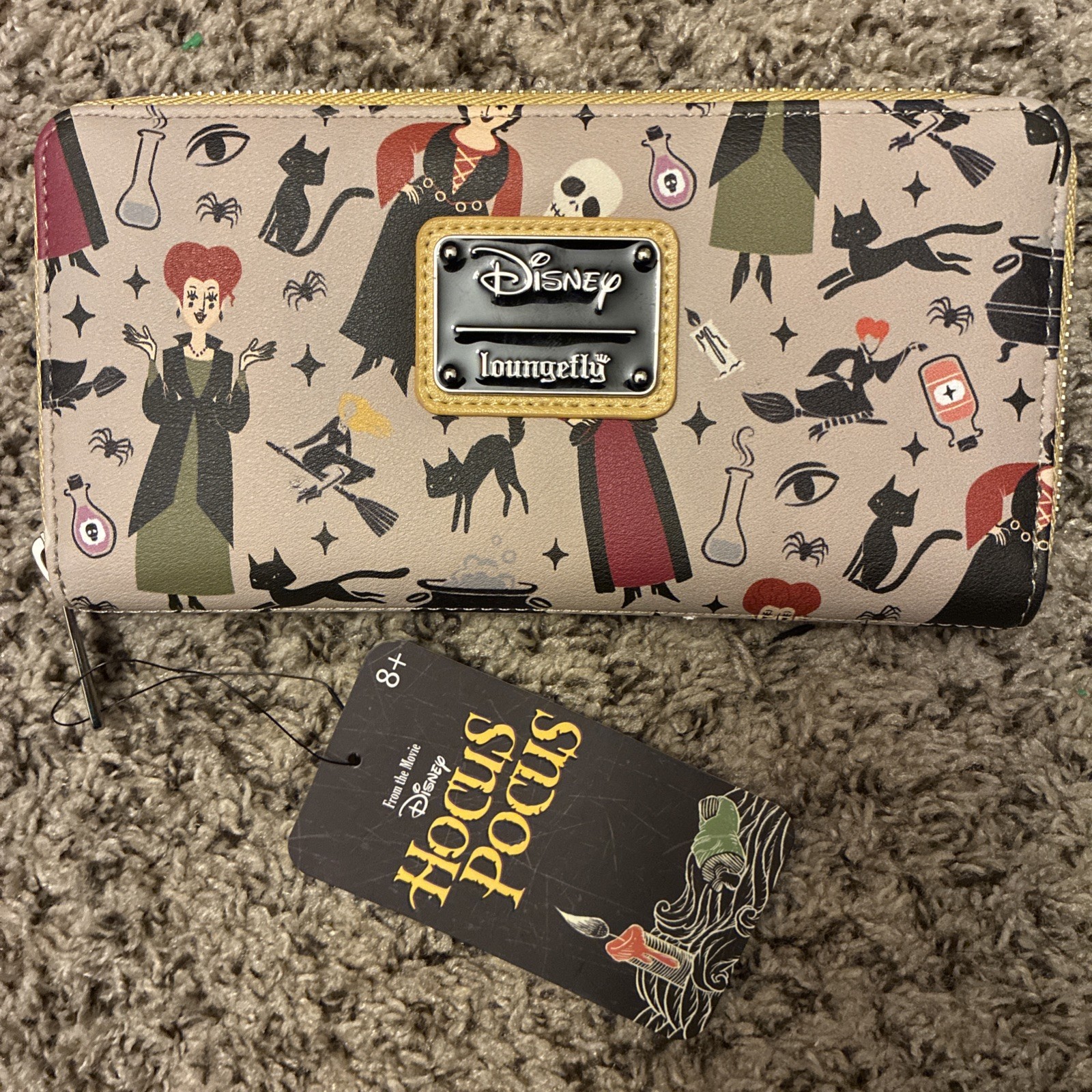 Loungefly Disney Hocus Pocus Wallet Halloween Witch Black Car Skull New With Tag Loungefly Disney Hocus Pocus Wallet Halloween Witch Black Car Skull New With Tag
