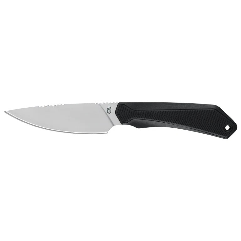Gerber Forefront Fixed Blade Knife Black 420HC Drop Point Full Tang USA 2009298