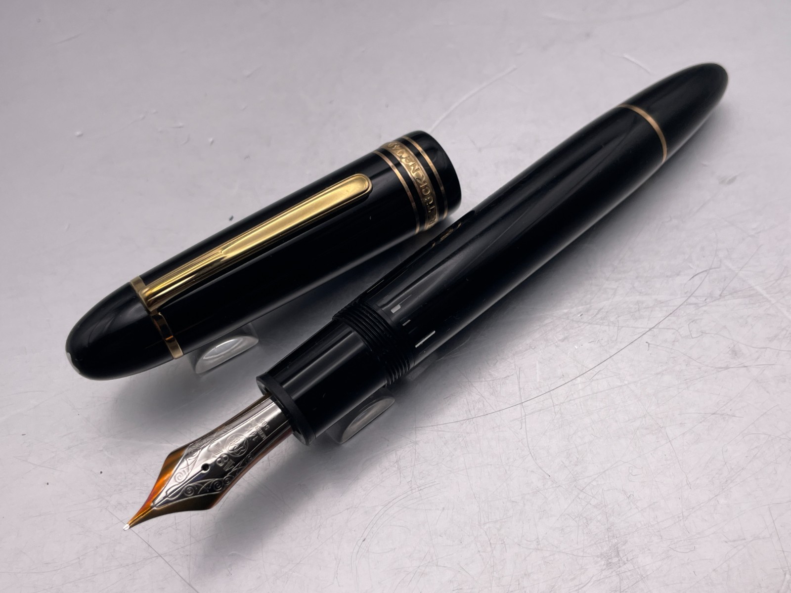 Montblanc Diplomat Meisterstuck c1970s Fountain Pen 14k Fine Nib Piston Fill 149