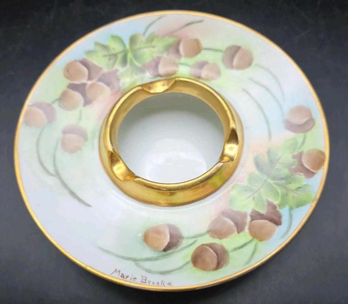 vintage hand painted porcelain ashtray japan
