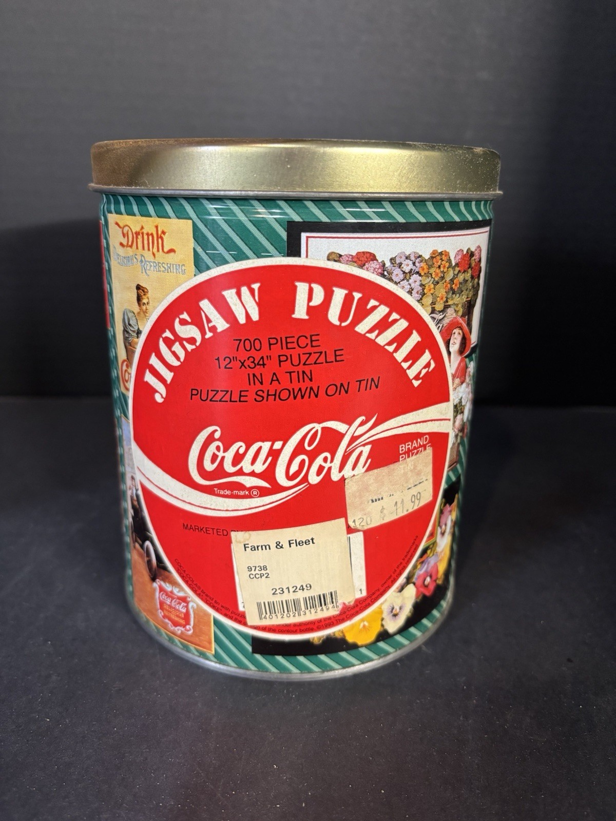 Vintage Coca-Cola Jigsaw Puzzle Tin - 700 Pieces New Sealed