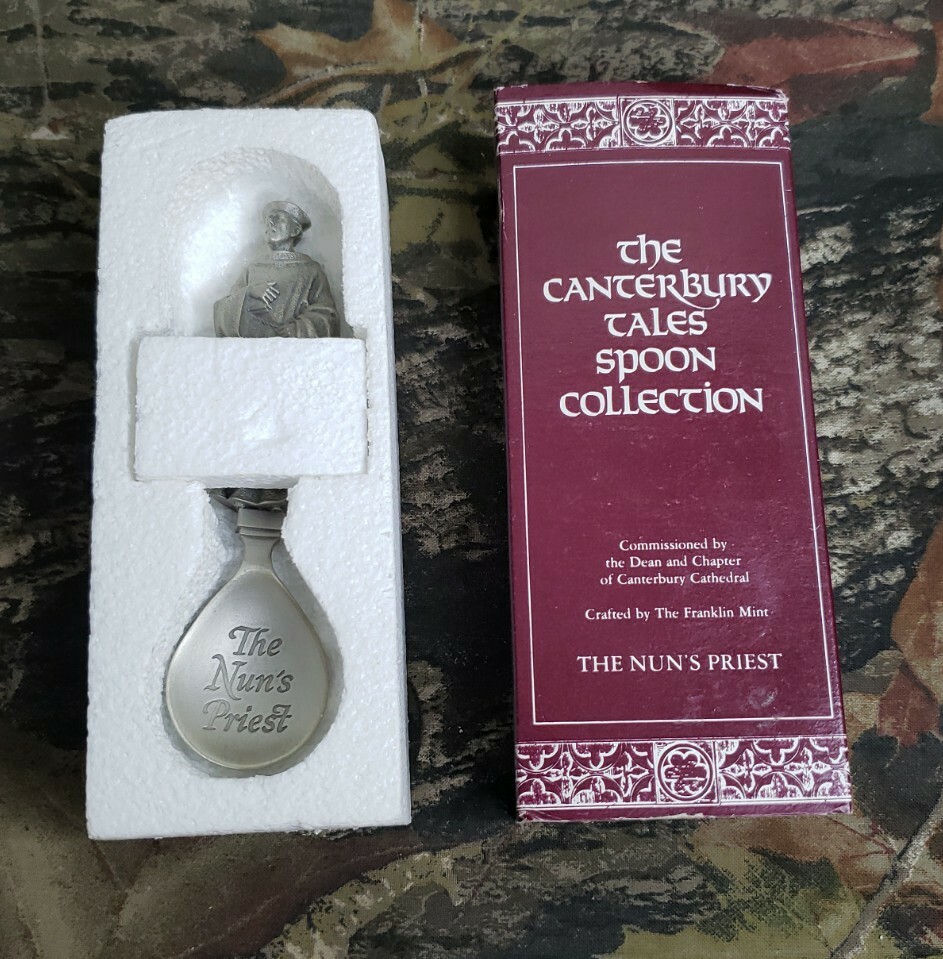 Franklin Mint Canterbury Tail Spoon Collection The Nun's Priest Franklin Mint Canterbury Tail Spoon Collection The Nun's Priest