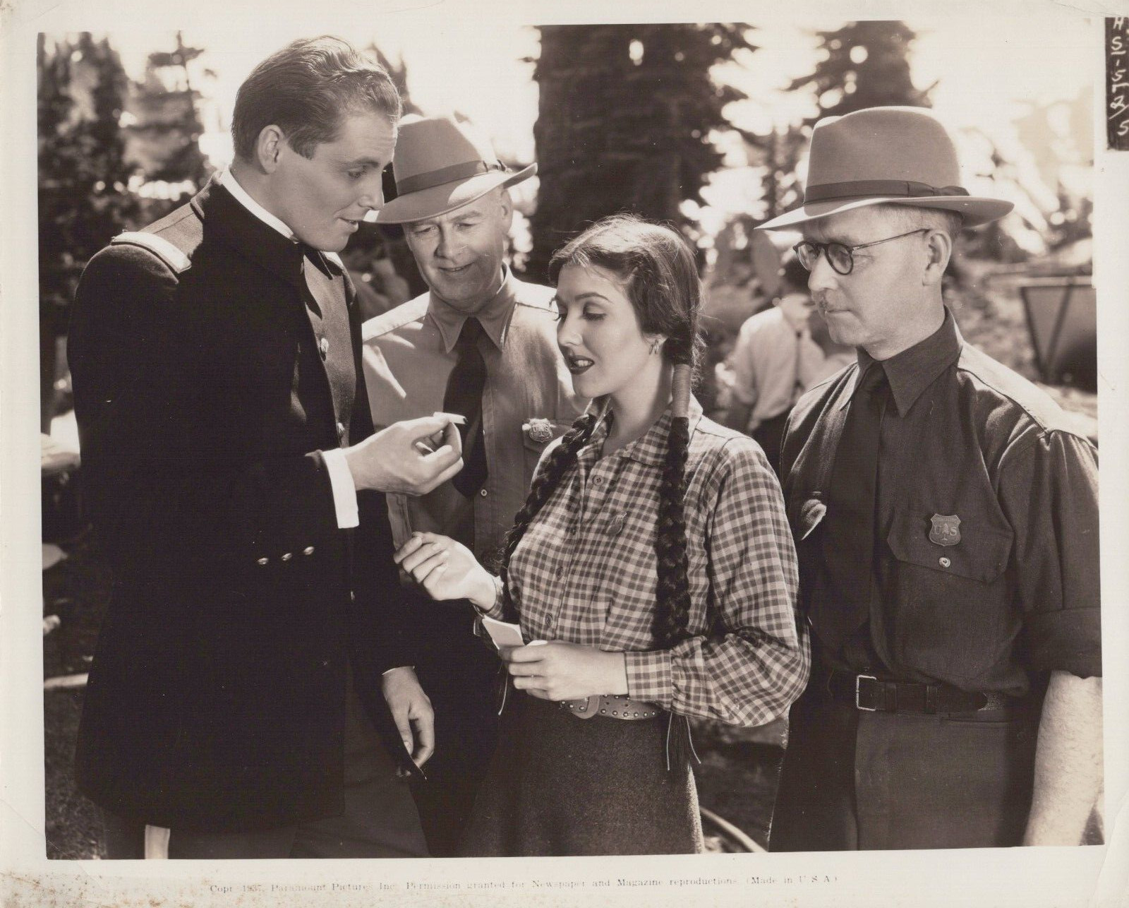 JAMES ELLISON + JEAN PARKER BEHIND SCENES 1937 STUNNING PORTRAIT ORIG Photo C20
