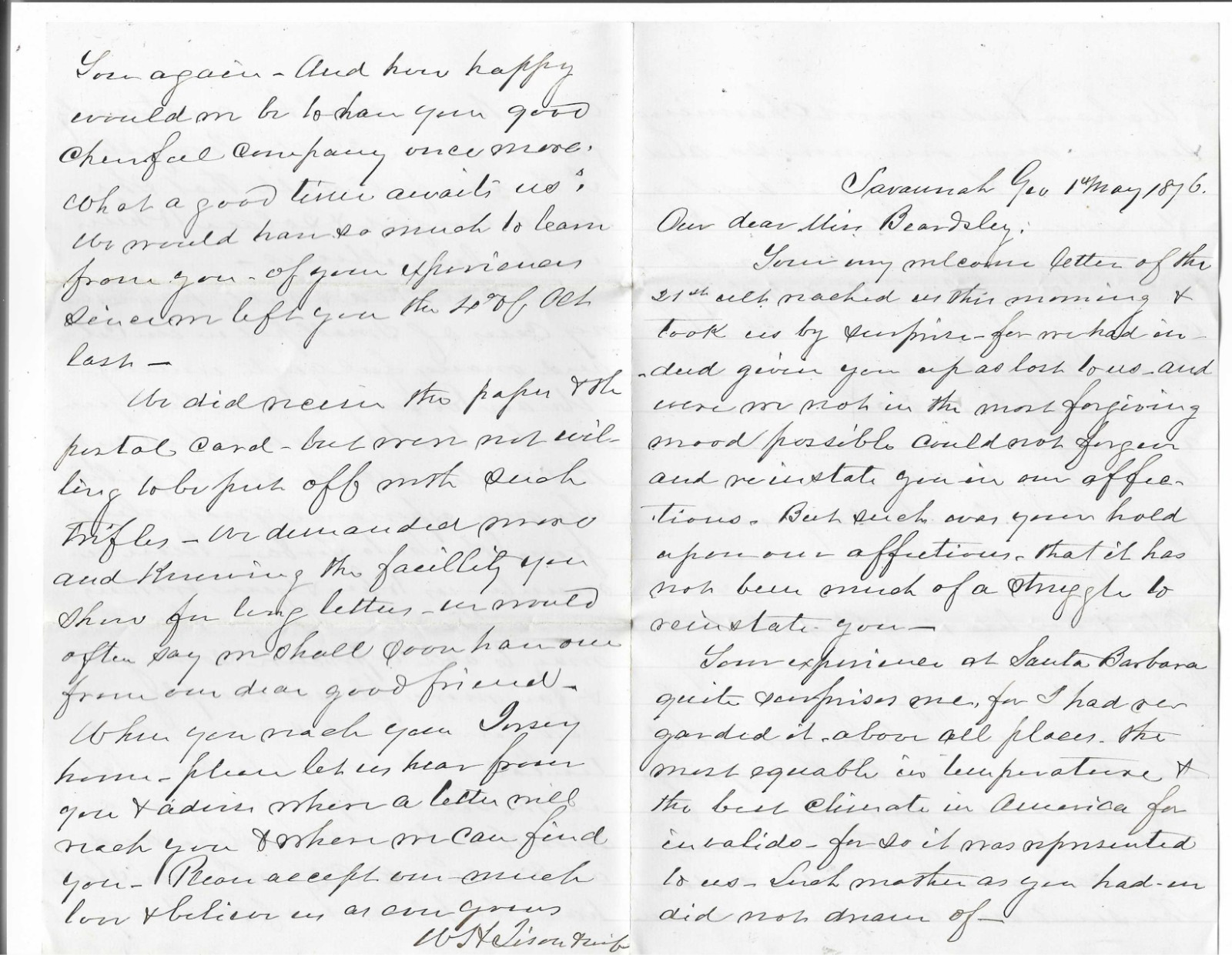 1876 Savannah Georgia 1877 Cedar Grove Rhode Island W H Tison letters cotton agt