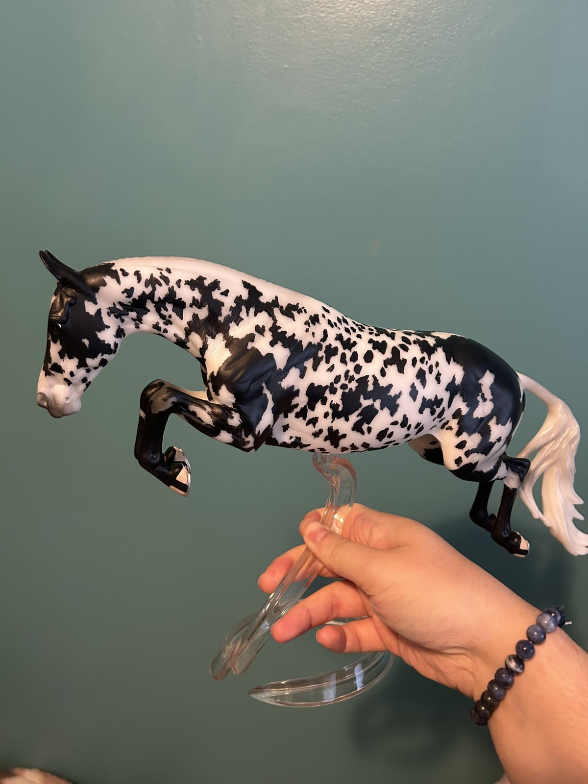 Breyer Custom  Leopard Appaloosa jumping Bristol 