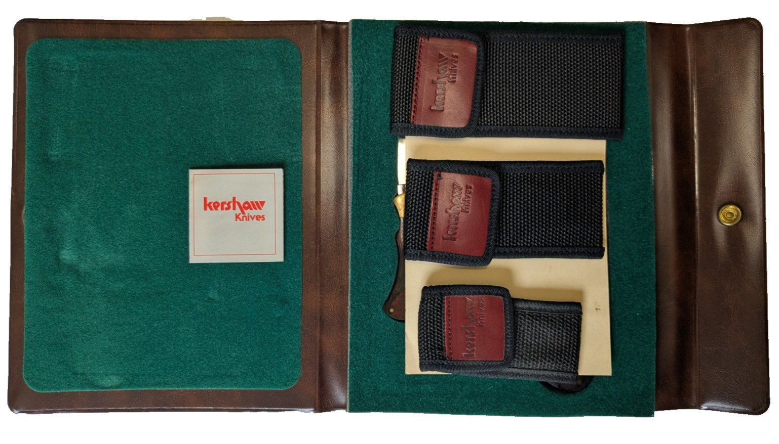 Vintage Kershaw Maniago Masterpieces 3 Knife Set Italy 1305/1310/1320 Excellent
