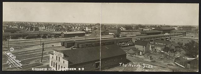 Photo:Aberdeen South Dakota 1900s Birdseye View North Side Rail Yards
