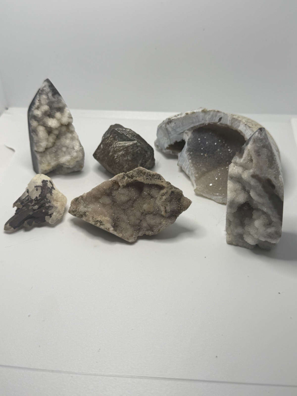 Crystal Lot Pink Amethyst, Sphalerite, Quartz Cave, Blacknite Quartz