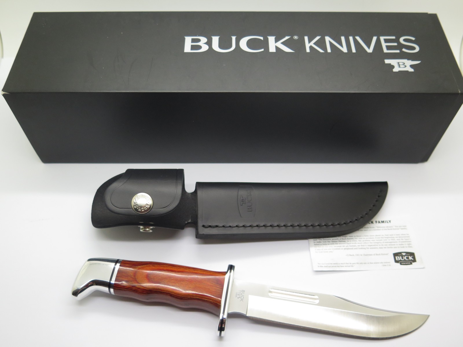 2024 Buck 119 Special D2 Blade Cocobolo Handle Fixed Blade Hunting Knife