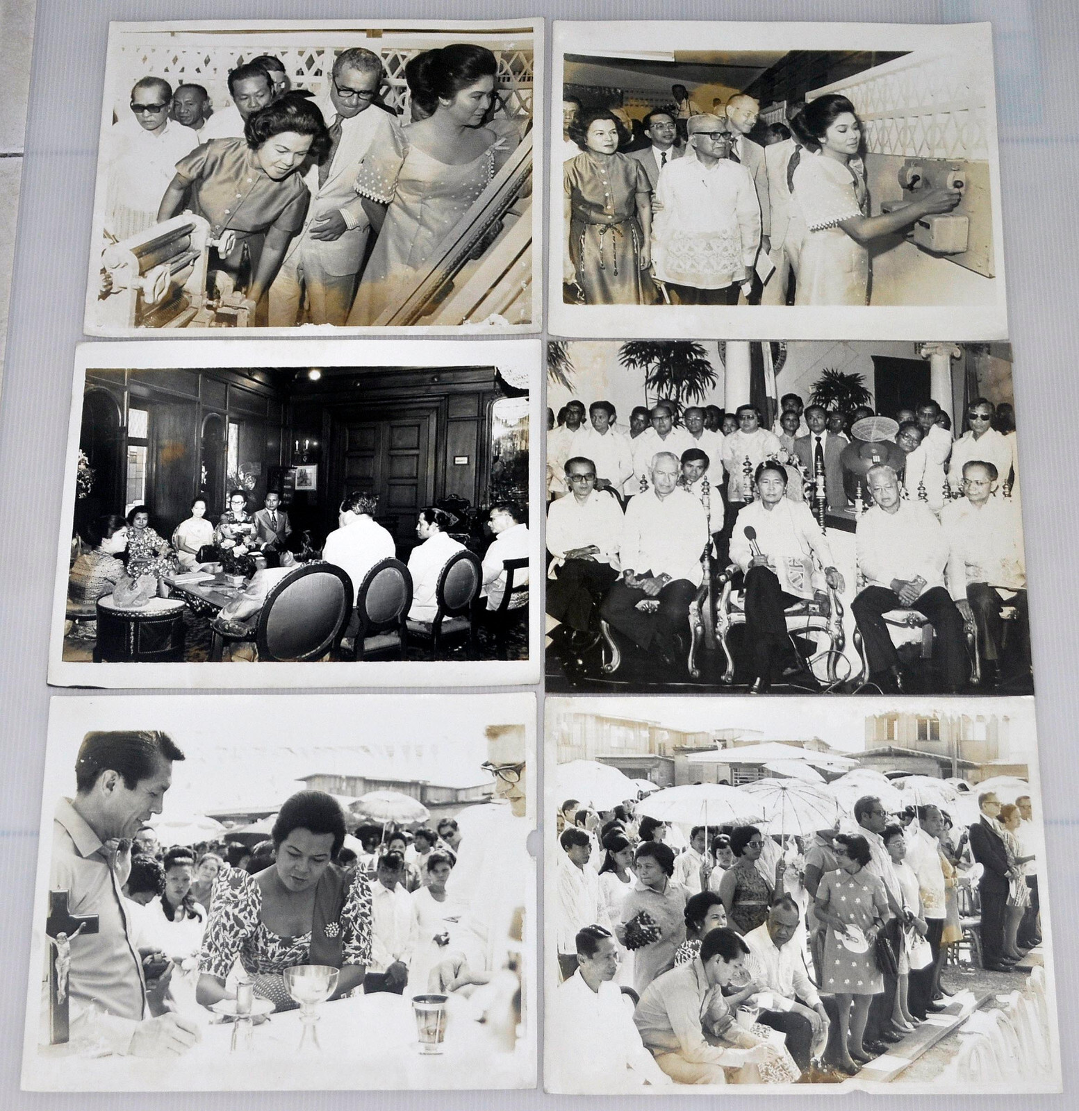 Philippines 6 photos of Pres. Ferdinand & Imelda Marcos & Juan Ponce Enrile