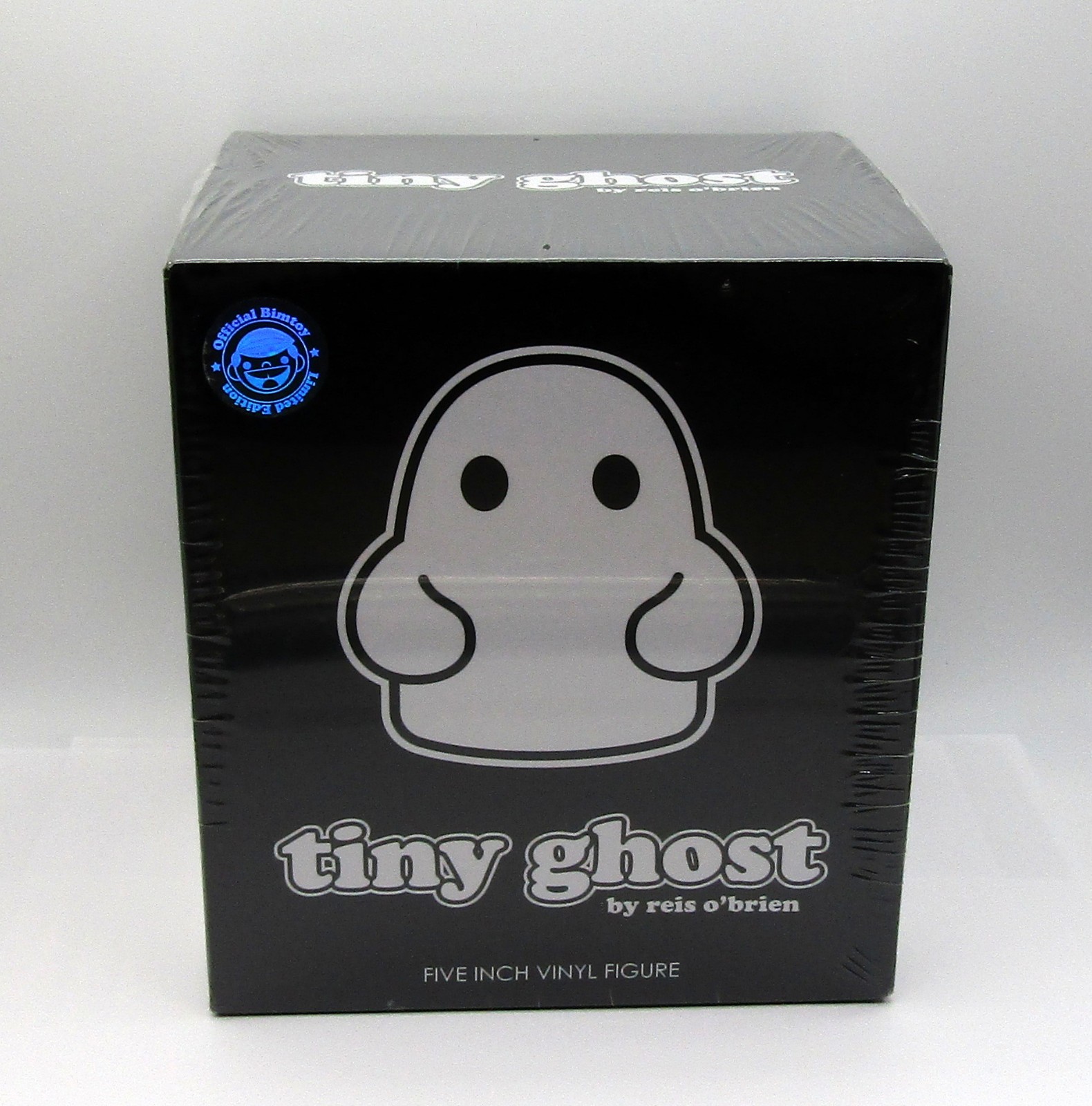 New Bimtoy Tiny Ghost Original OG White Five Inch Vinyl Figure Reis o\'brien