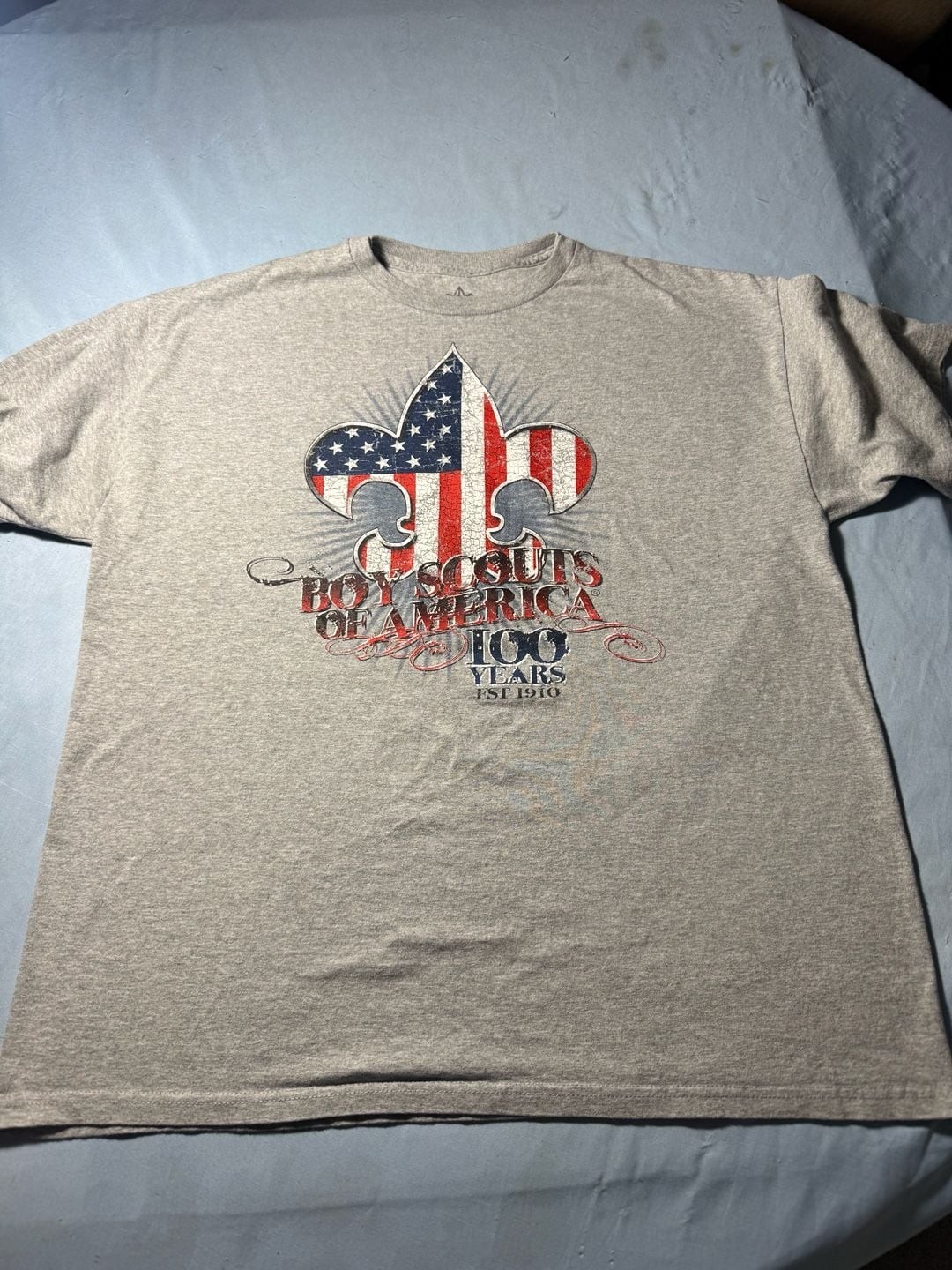 Boy Scouts of America 100 Years T-Shirt Grey