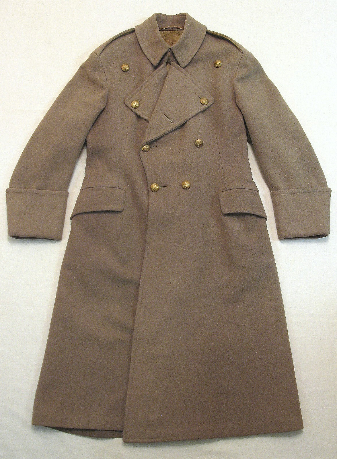 WW2 Canadian Army Officer\'s Wool Overcoat Original WWII Dated 1940 EXC COND