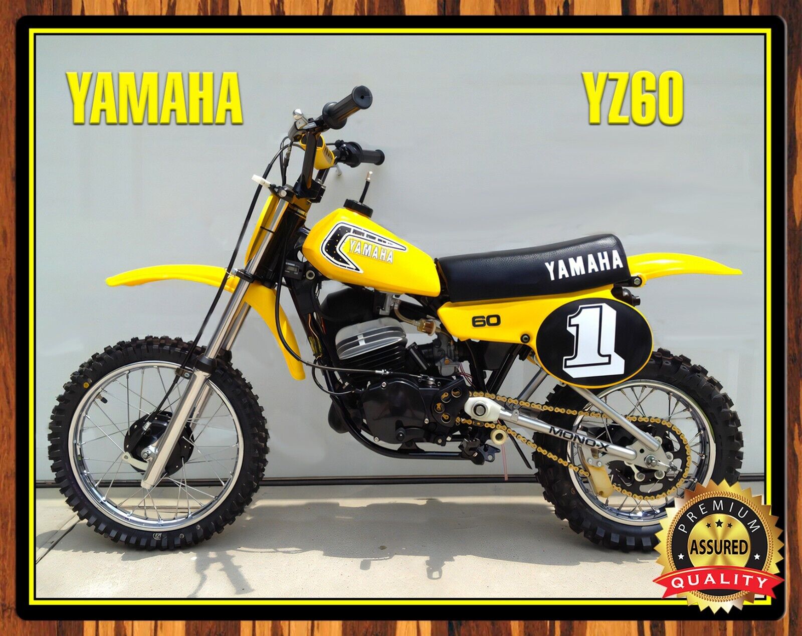 1981 Yamaha -YZ60 - Motocross - Metal Sign 11 x 14