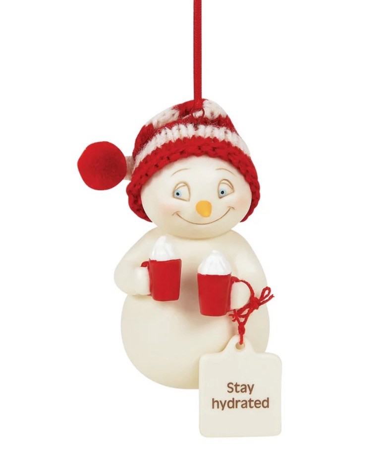 Dept 56 Snowpinions Stay Hydrated Christmas Ornament 3.19”H Bisque Por New 2026 Dept 56 Snowpinions Stay Hydrated Christmas Ornament 3.19”H Bisque Por New 2026