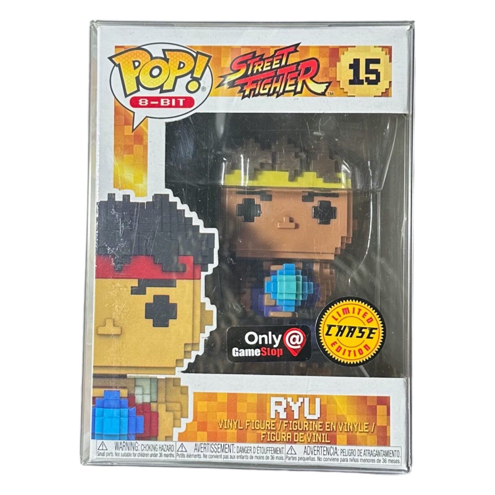 Funko Pop 8-Bit Street Fighter Ryu #15 CHASE Vinyl