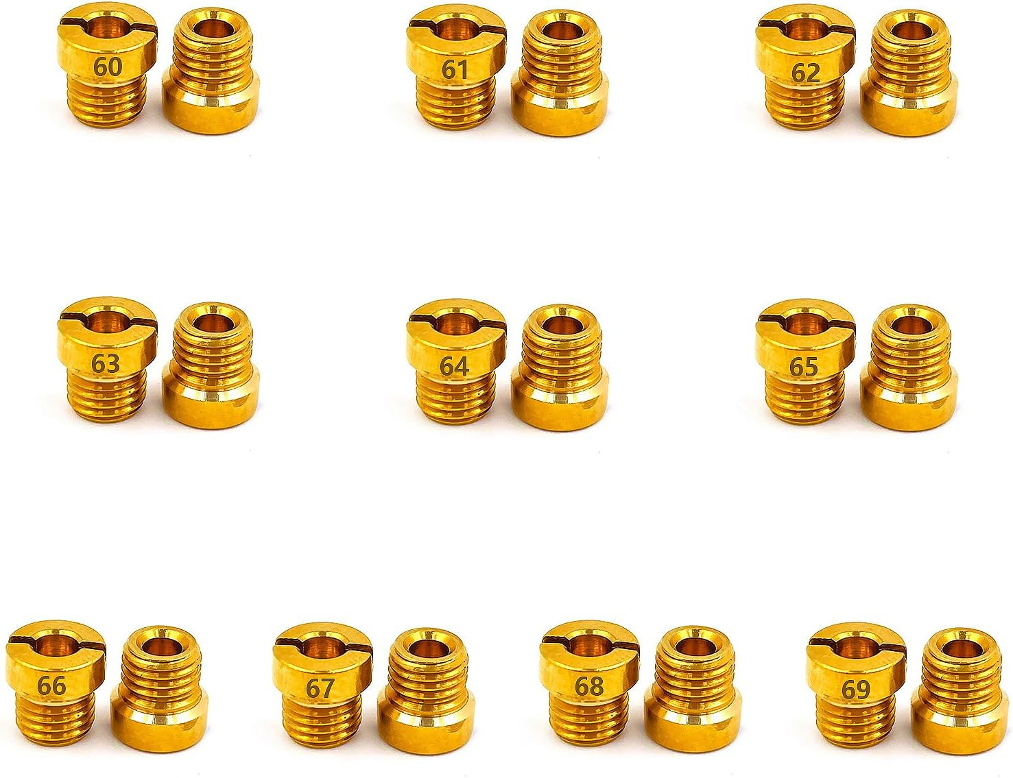 For Holley Carburetor 1/4-32 Gas Main JETS 50-59 60-69 64-99 70-79 80-89 90-99* For Holley Carburetor 1/4-32 Gas Main JETS 50-59 60-69 64-99 70-79 80-89 90-99*