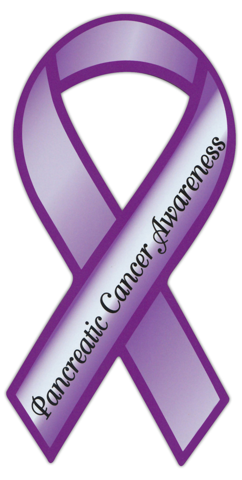 Ribbon Awareness Support Magnet - Pancreatic Cancer - Cars, Trucks, Refrigerator