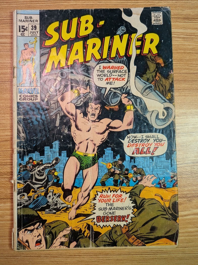 Sub-Mariner #39 Marvel 1971 (GD+)