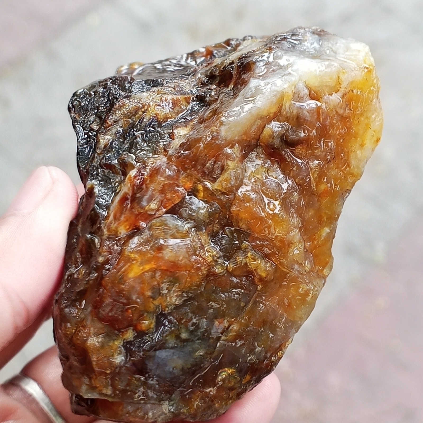 165gr Natural Blue Opal Rough Specimen Mineral Gemstone
