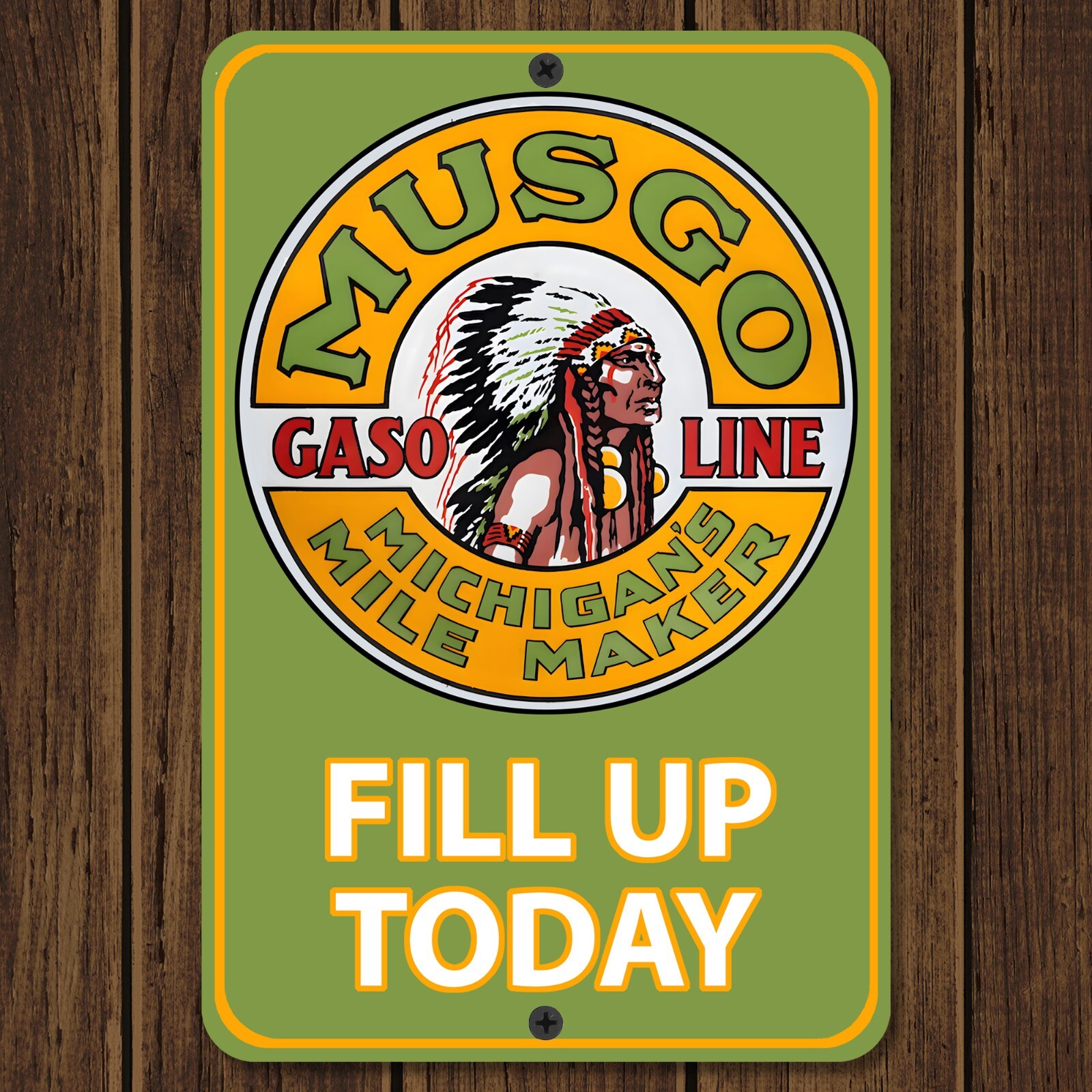 Musgo Gas Station Metal Sign Vintage Antique Replica 8 Musgo Gas Station Metal Sign Vintage Antique Replica 8