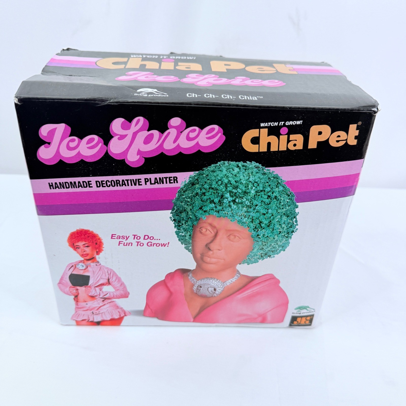 Ice Spice Chia Pet Handmade Decorative Planter Pottery 2023 Joseph Ent. Ice Spice Chia Pet Handmade Decorative Planter Pottery 2023 Joseph Ent.