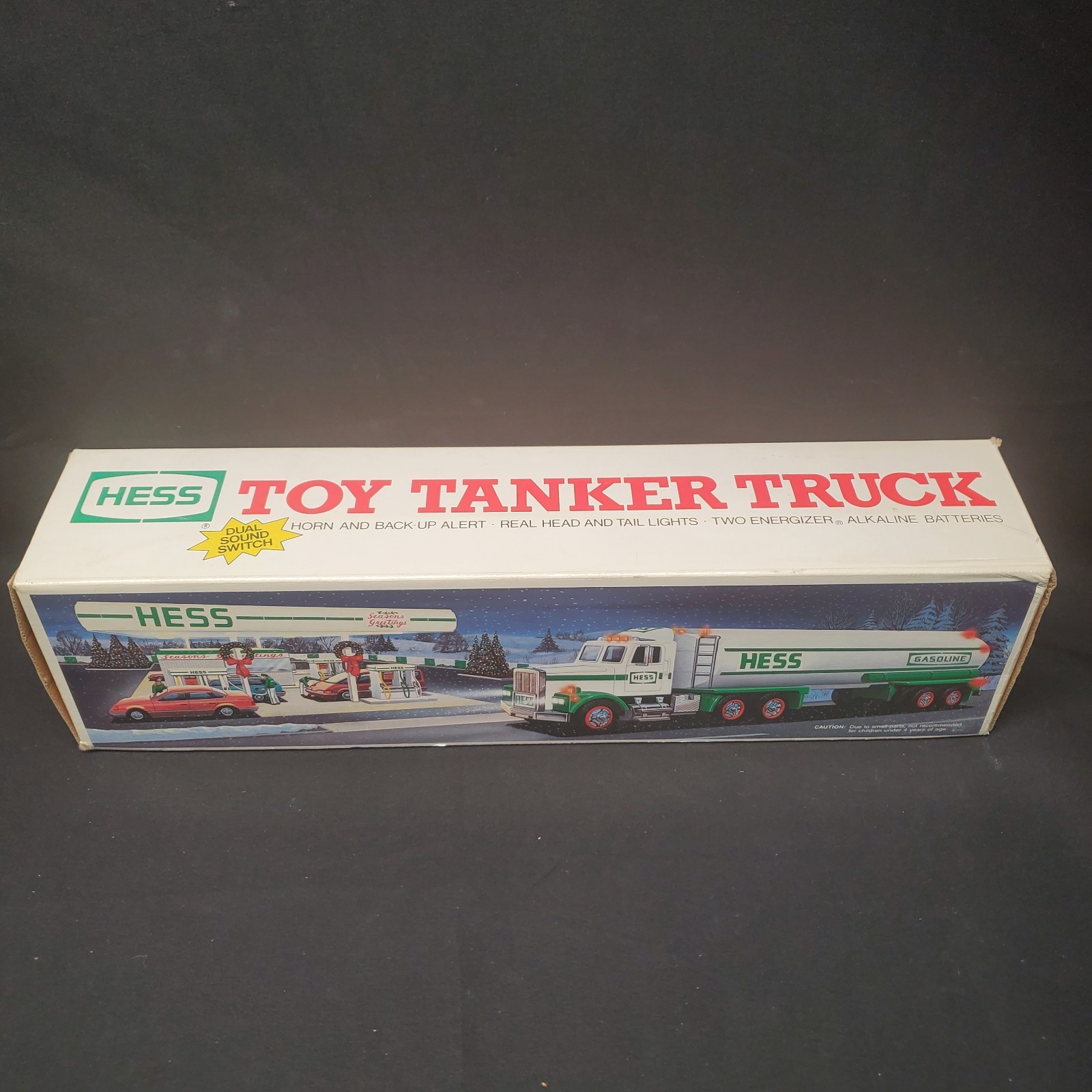 Vintage 1990 Hess Toy Tanker Truck Gas Oil Semi Trailer New In Box NIB Collectib